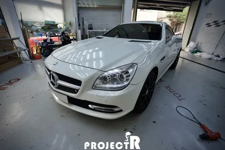 벤츠 SLK200 전체 랩핑, 에이버리 다크 블루 메탈릭 자동차 래핑 시공기 by 인천 부평 프로젝트알 / 부천 원미구 상동