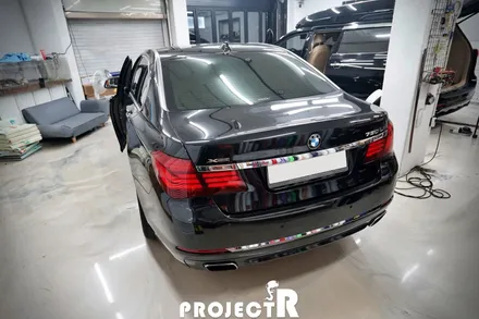 BMW 7시리즈 전체랩핑, 750LI 에이버리 유광 락그레이 자동차 래핑 by 부천 프로젝트알 / 부천 원미구 상동