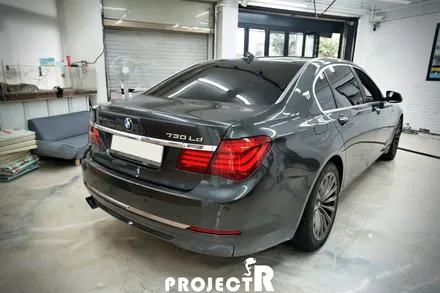 BMW 7시리즈 전체랩핑, 730Ld 에이버리 사틴 그레이 메탈릭 자동차 래핑 by 인천 랩핑 전문점 프로젝트알 / 부천 원미구 상동