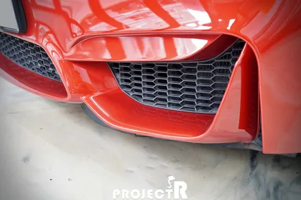 BMW M4 키드니 그릴 포인트 랩핑, 유광블랙 부분 랩핑 by 부천 상동 프로젝트알 / 부천 원미구 상동