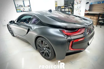 BMW i8 전체 랩핑, 에이버리 슈프림 유광 라임 그린 자동차 래핑 by 부천 상동 프로젝트알 / 부천 원미구 상동