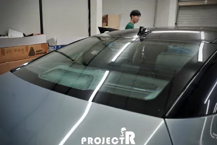 재규어 XJ 글라스틴트 선셋 윈도 틴팅, 열차단 썬팅 재시공기 by 부천 상동 프로젝트알 / 부천 원미구 상동