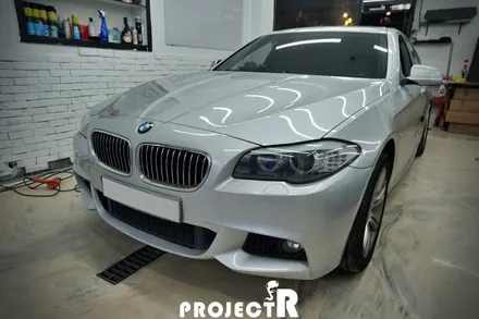 BMW 5시리즈 520d 에이버리 화이트펄 전체 랩핑, 부천 자동차래핑 프로젝트알 / 부천 원미구 상동