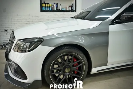 벤츠 S63 AMG 투톤 전체 랩핑, 부천 수입차 랩핑 전문 프로젝트알 / 부천 원미구 상동