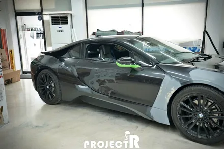 BMW i8 전체 랩핑, 에이버리 유광 에메랄드 그린 시공, 부천랩핑 프로젝트알 / 부천 원미구 상동