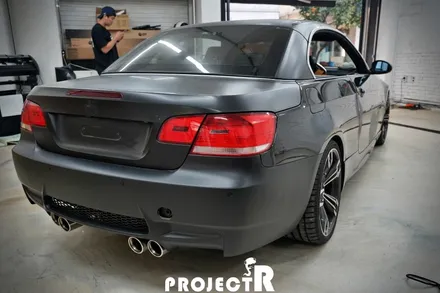 BMW 3시리즈 컨버터블 전체랩핑, 에이버리 사틴 바솔트 메탈릭 시공 in 부천랩핑 프로젝트알 / 부천 원미구 상동