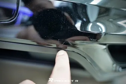 포르쉐 카이엔 앞범퍼 PPF 시공 불량, 울트라핏 XP크리스탈 재시공, 부천PPF 프로젝트알 / 부천 원미구 상동