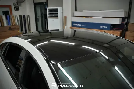 벤츠 AMG GT43 루프스킨 크롬죽이기 부분 포인트 랩핑, 부천 자동차랩핑 전문 프로젝트R / 부천 원미구 상동