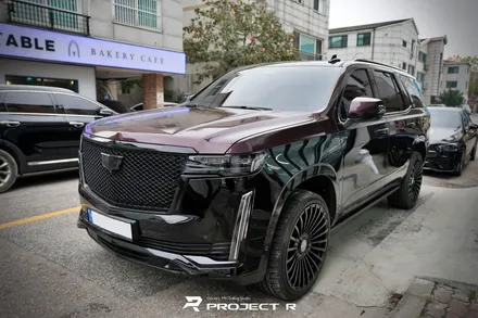 캐딜락 에스컬레이드 투톤 랩핑, 3M GP99 유광 블랙로즈 시공, 부천랩핑 프로젝트알 / 부천 원미구 상동
