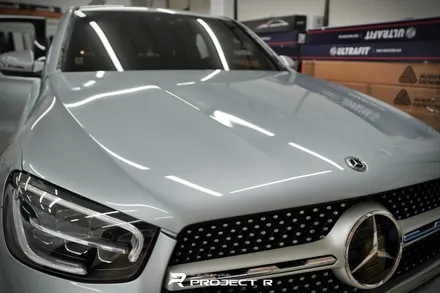 벤츠 GLC 300e 쿠페 전체 랩핑, 비닐프로그 고광택 루퍼스 레드, 부천랩핑 프로젝트알 / 부천 원미구 상동