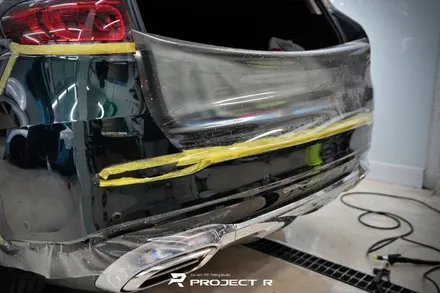 벤츠 GLS600 마이바흐 리어 범퍼 사고로 인한 PPF 재시공, 부천 프로젝트알 / 부천 원미구 상동