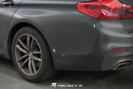 BMW 5시리즈 530i 전체 랩핑 재시공, 비닐프로그 고광택 게인스보로 그레이, 부천 프로젝트알 / 부천 원미구 상동