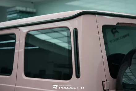 벤츠 지바겐 G63 AMG 부천 고광택 전체 랩핑, 비닐프로그 루즈 핑크 재시공 / 부천 원미구 상동
