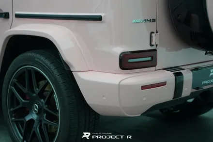 벤츠 지바겐 G63 AMG 부천 고광택 전체 랩핑, 비닐프로그 루즈 핑크 재시공 / 부천 원미구 상동