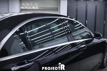 벤츠 S450 블락포디 샴페인골드 열차단 썬팅 및 라이트 필름(PPF 생활보호) 시공 후기 by 부천 프로젝트R / 부천 원미구 상동