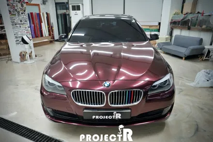 BMW 520d 전체 랩핑, 에이버리 패션 레드 메탈릭 자동차 래핑 by 인천 프로젝트알 / 부천 원미구 상동