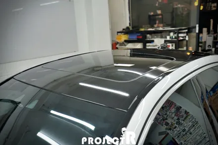 BMW 5시리즈 루프스킨, 유광블랙 부분 포인트 랩핑 by 인천 자동차 래핑 전문점 프로젝트알 / 부천 원미구 상동
