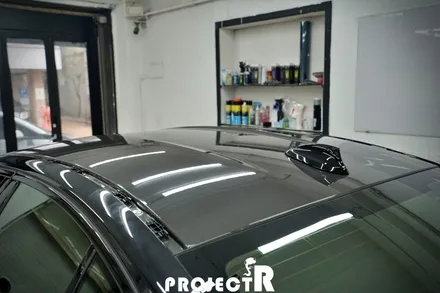 BMW M5 컴페티션 사이드미러, 카본 루프 PPF 보호필름 시공 by 부천 PPF 전문 프로젝트알 / 부천 원미구 상동
