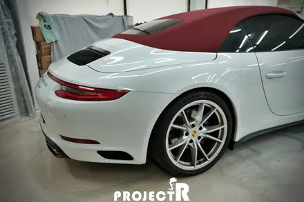 포르쉐 911 카레라 4 전체 랩핑, 에이버리 유광블랙 자동차 래핑 by 부천랩핑 전문 프로젝트알 / 부천 원미구 상동