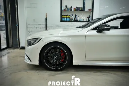 벤츠 S63 AMG 쿠페 전체 랩핑, 에이버리 슈프림 무광 건메탈 메탈릭 by 부천 자동차 래핑 프로젝트알 / 부천 원미구 상동