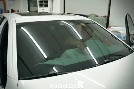 BMW 5시리즈 열차단 썬팅, 520d 글라스틴트 선셋 윈도 틴팅 재작업, 부천썬팅 프로젝트알 / 부천 원미구 상동