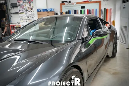 BMW i8 전체 랩핑, 에이버리 유광 에메랄드 그린 시공, 부천랩핑 프로젝트알 / 부천 원미구 상동