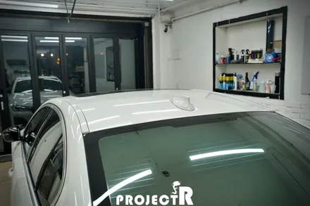 BMW 5시리즈 루프스킨, 530e 유광 블랙 부분 포인트 랩핑, 부천 상동 프로젝트알 / 부천 원미구 상동