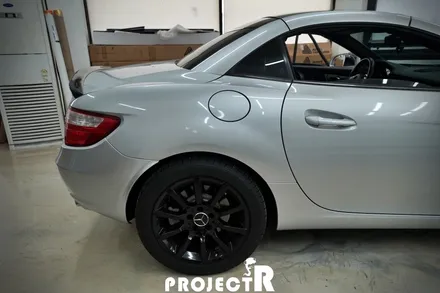 벤츠 SLK 350 전체 랩핑, 에이버리 사틴 바솔트 메탈릭  시공 in 부천 프로젝트알 / 부천 원미구 상동