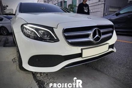벤츠 E클래스 사고 수리 전면 범퍼 PPF 재시공, 부천 자동차PPF 전문 프로젝트알 / 부천 원미구 상동