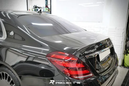 벤츠 S560 마이바흐 투톤 랩핑, 3M 유광 골드 메탈릭 시공, 부천랩핑 프로젝트알 / 부천 원미구 상동