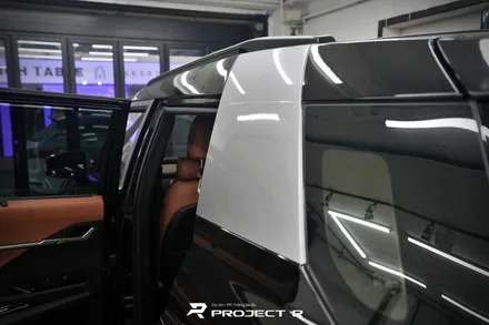 쌍용 토레스 크롬죽이기, 에이버리 유광블랙 부분 포인트 랩핑 시공, 부천 상동 프로젝트알 / 부천 원미구 상동