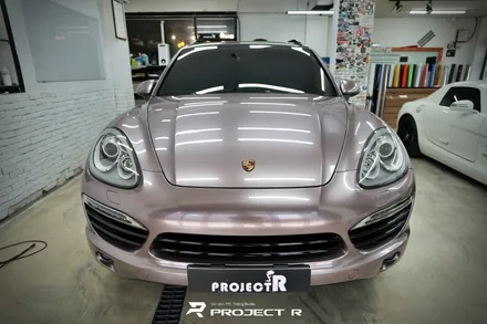 포르쉐 카이엔 전체랩핑, 비닐프로그 유광 프로즌베리 자동차래핑 in 부천 프로젝트알 / 부천 원미구 상동