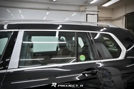 BMW X7 신차 윈도 틴팅 글라스틴트 슈어X 열차단썬팅, 크롬죽이기 부분 랩핑, 부천 상동 프로젝트알 / 부천 원미구 상동