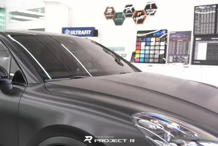 포르쉐 카이엔 전체랩핑, 비닐프로그 레디쉬 오렌지 마그마 랩핑, 부천 프로젝트알 / 부천 원미구 상동