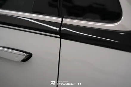 벤츠 S580 마이바흐 듀오톤 투톤 랩핑 비닐프로그 글로시 화이트 재시공, 부천랩핑 프로젝트알 / 부천 원미구 상동