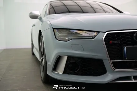 아우디 RS7 전체랩핑 3M2080 배틀쉽그레이, 부천 약대동 자동차랩핑 프로젝트알 / 부천 원미구 상동