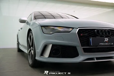 아우디 RS7 전체랩핑 3M2080 배틀쉽그레이, 부천 약대동 자동차랩핑 프로젝트알 / 부천 원미구 상동
