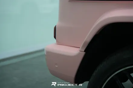 벤츠 지바겐 G63 AMG 부천 고광택 전체 랩핑, 비닐프로그 루즈 핑크 재시공 / 부천 원미구 상동