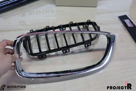 부천랩핑 잘하는곳! BMW 420d 그릴 블랙유광 랩핑 시공기~ / 부천 원미구 상동