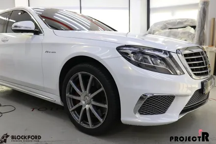 부천 랩핑전문점 벤츠 S63 AMG 전체랩핑 에이버리 사틴블랙 올래핑 후기~ / 부천 원미구 상동