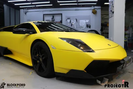 람보르기니 무르시엘라고 전체랩핑 3m1080 matte yellow 프로젝트알에서 시공받다 / 부천 원미구 상동