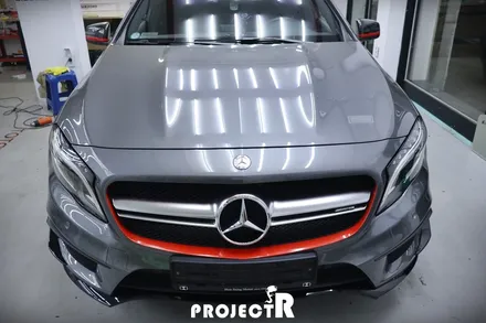 벤츠 GLA45 AMG 에이버리 유광 레드 포인트 그릴 랩핑 by 부천 프로젝트R / 부천 원미구 상동