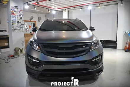 기아 스포티지R 전체 랩핑, 3M1080 사틴 사이키델릭 풀랩핑 시공 by 부천 프로젝트R / 부천 원미구 상동