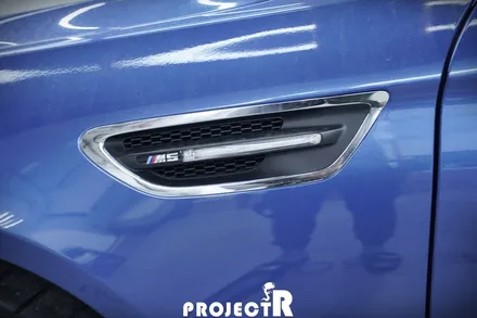 BMW M5 크롬 죽이기 부분 포인트 랩핑, 부천 상동 자동차 래핑 전문 프로젝트R / 부천 원미구 상동