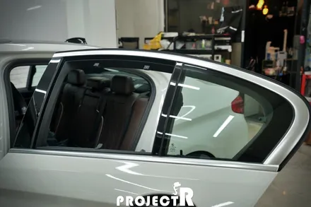 BMW 5시리즈 글라스틴트 선셋 열차단 썬팅(윈도틴팅)재시공기 by 부천 상동 자동차 썬팅 전문 프로젝트알 / 부천 원미구 상동