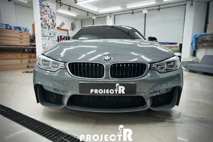 BMW M4 컨버터블 에이버리 락그레이 전체 랩핑, 인천 자동차 래핑 전문점 프로젝트알 / 부천 원미구 상동