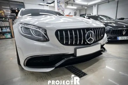 부천 랩핑, 벤츠 S클래스 사고 부분 랩핑, S63 AMG 에이버리 그레이 자동차 래핑 시공기 by 프로젝트R / 부천 원미구 상동