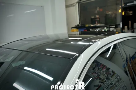 BMW 5시리즈 루프스킨, 유광블랙 부분 포인트 랩핑 by 인천 자동차 래핑 전문점 프로젝트알 / 부천 원미구 상동