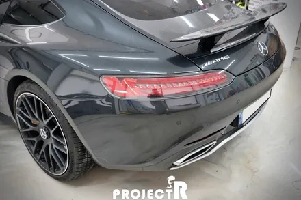 부천 랩핑 프로젝트알, 벤츠 AMG GT 에이버리 사틴 화이트 펄 전체 랩핑 / 부천 원미구 상동