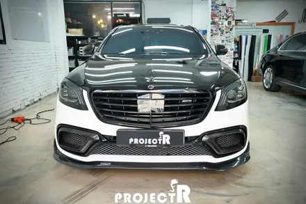 벤츠 S63 AMG 투톤 전체 랩핑, 부천 수입차 랩핑 전문 프로젝트알 / 부천 원미구 상동
